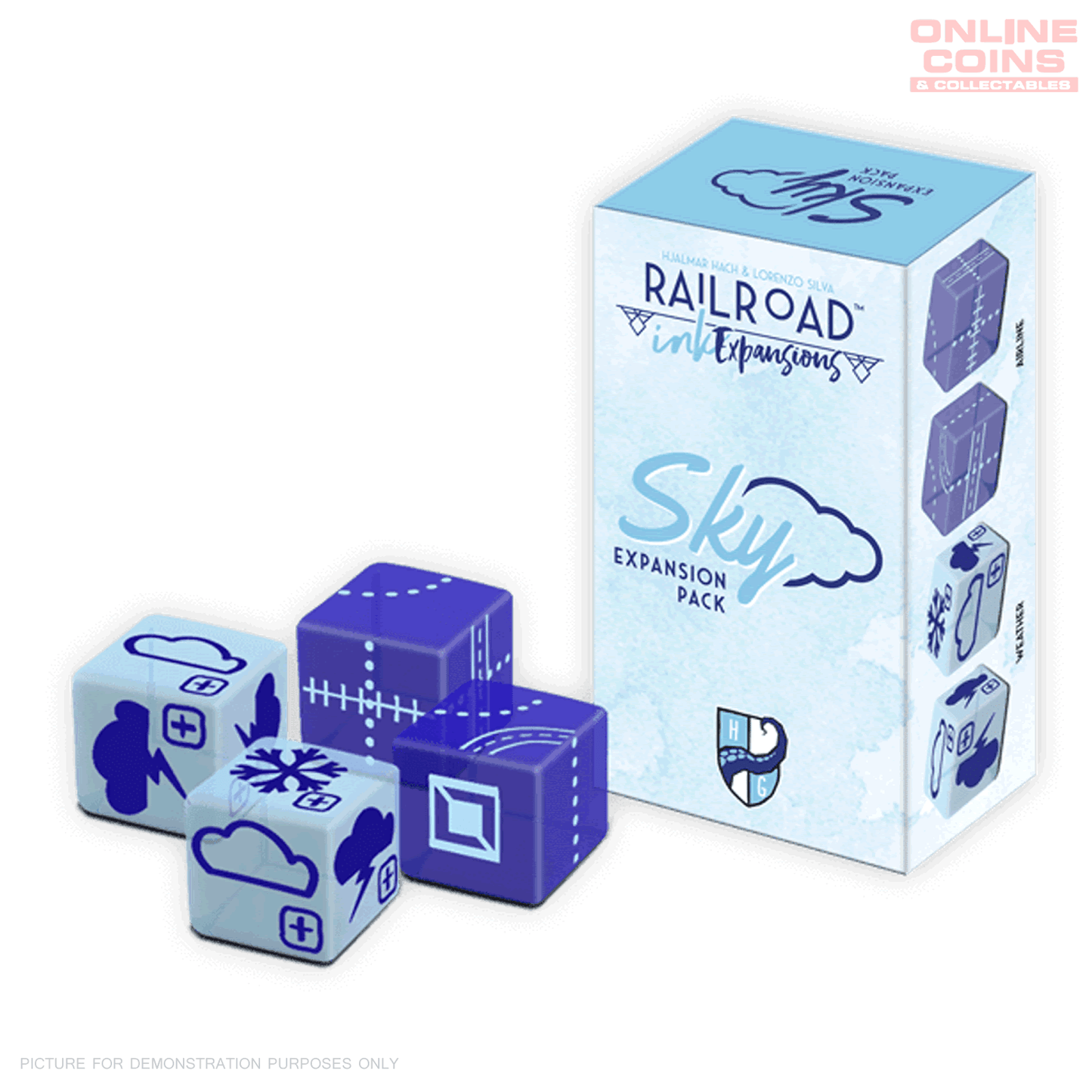 Railroad Ink - Challenge Dice Expansive - Sky Pack