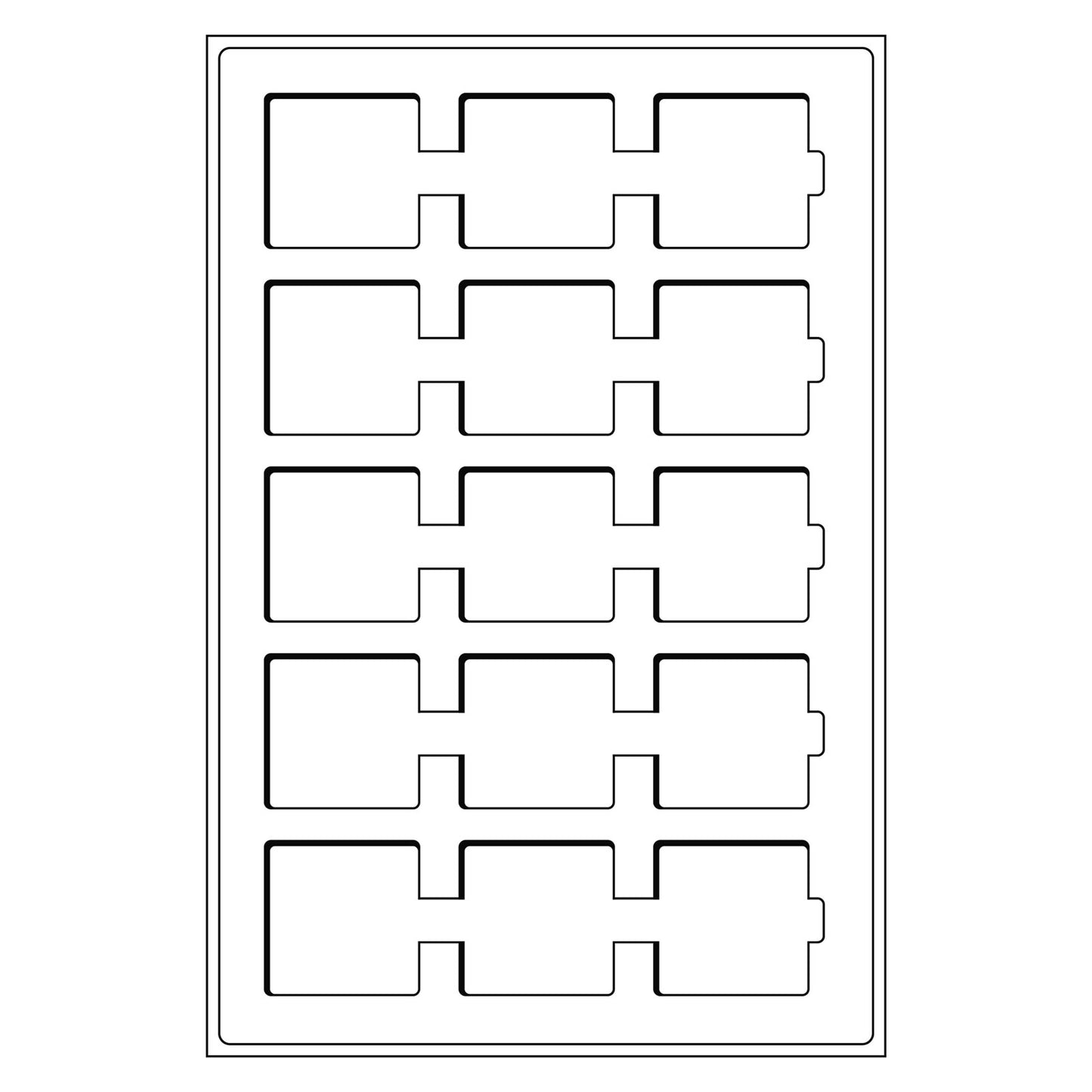 Lighthouse Coin Presentation Trays x 2 TAB15 Blue - Holds 15 2x2 and Quadrum (Larger Trays)