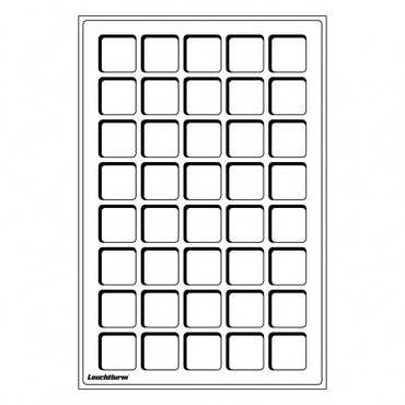 Lighthouse Coin Presentation Trays x 2 TAB40 Blue - Holds 40 Coins up to 33mm (Larger Trays)