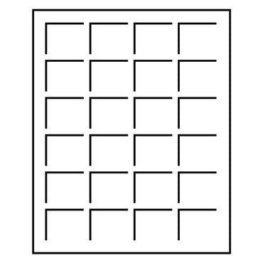 Lighthouse Coin Presentation Trays x 2 TAB24 Blue - Holds 24 Coins up to 47mm (Larger Trays)