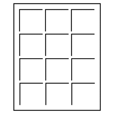 Lighthouse Coin Presentation Trays x 2 TABSQ50B Small  - 12 x 50mm Compartments (Small Trays)