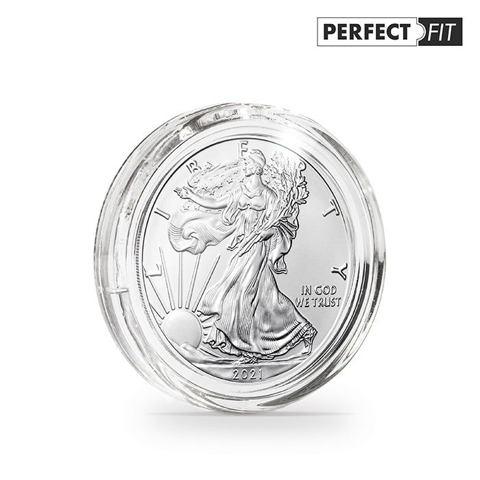 Lighthouse ULTRA PERFECT FIT 40.6mm Coin Capsules - Suit 1oz Silver American Eagle