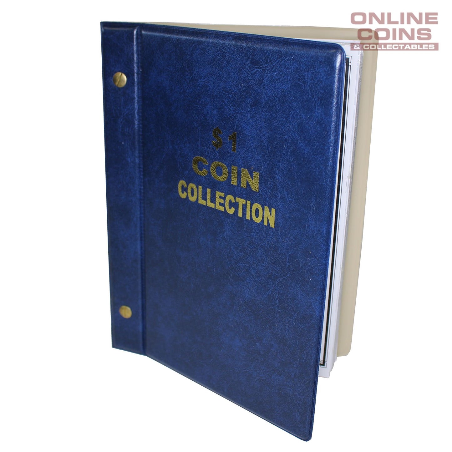 VST Australian $1.00 Coin Album 1984-2023 With Printed Mintage Interleaves BLUE