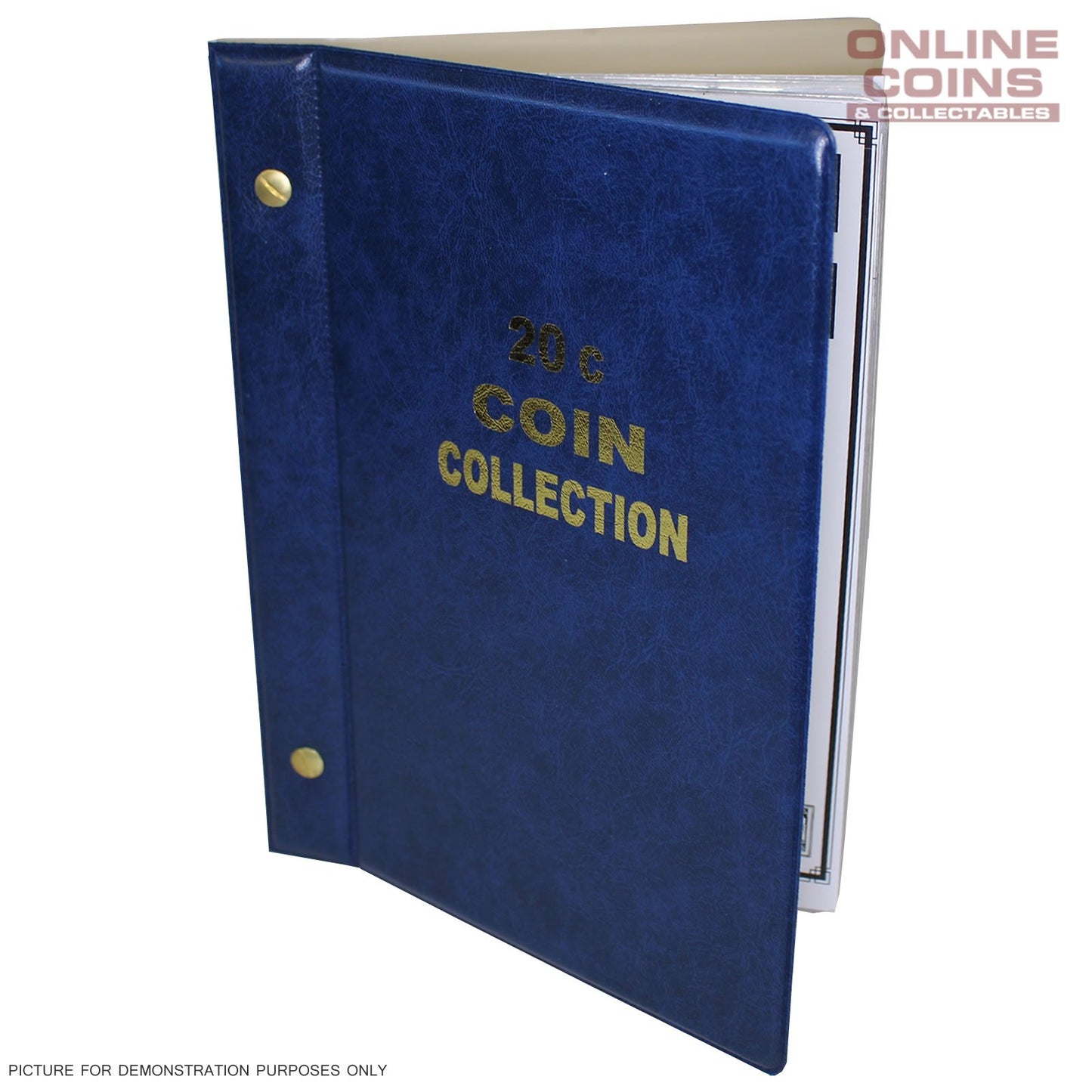 VST Australian 20c Coin Album 1966-2023 With Printed Mintage Interleaves BLUE