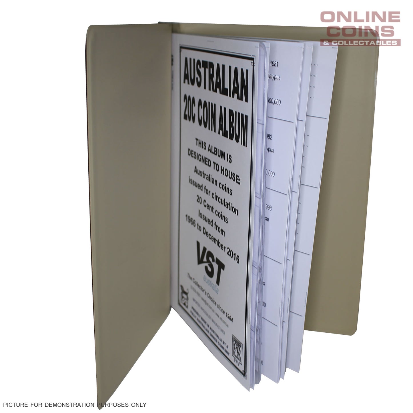 VST Australian 5 Album BUNDLE Decimal with Printed Mintage Interleaves to 2023