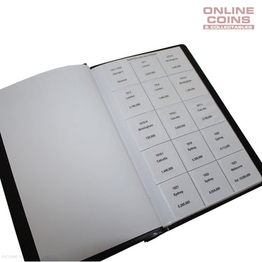 VST Australian Half Penny Album 1911-1964 With Printed Mintage Interleaves BLACK