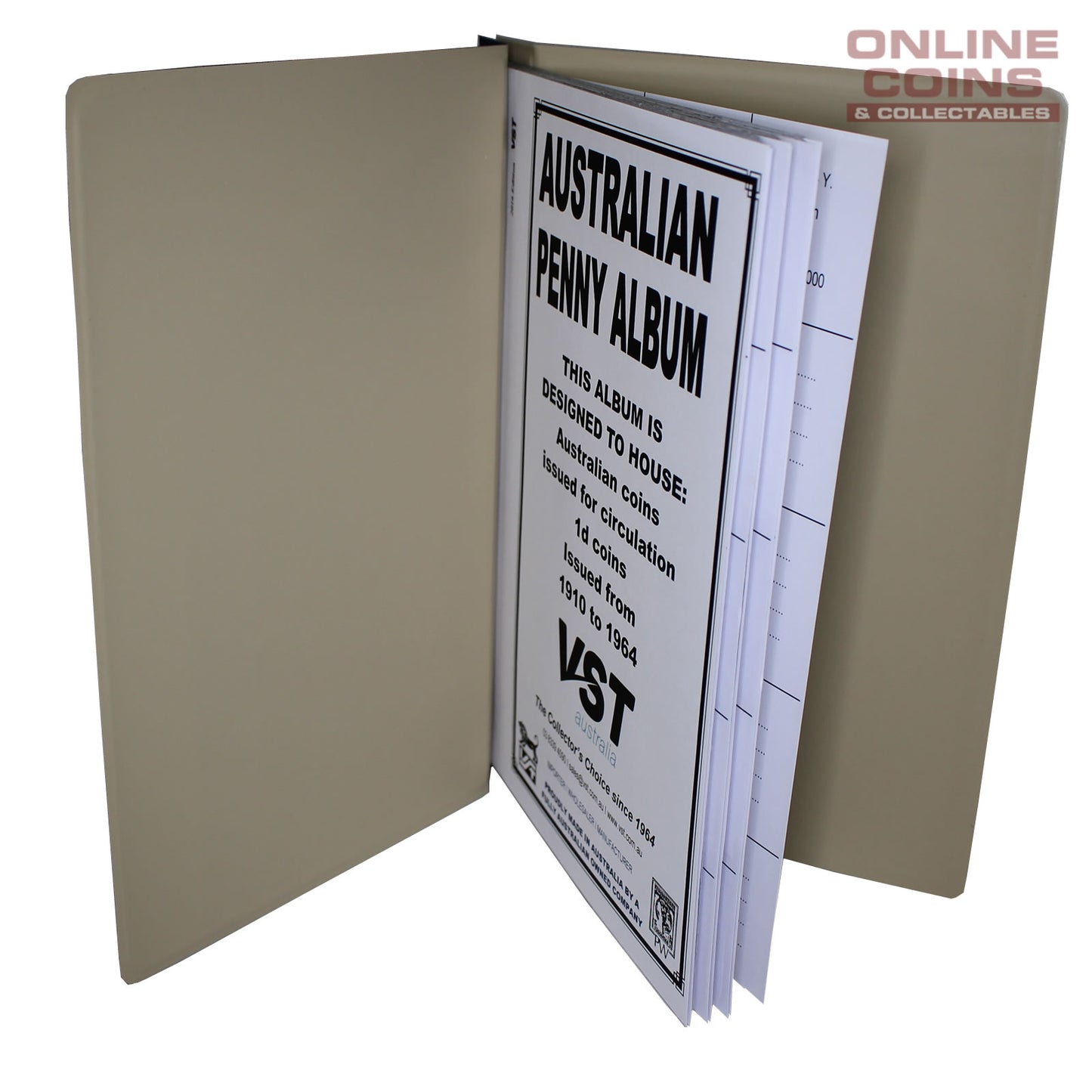 VST Australian 5 Album BUNDLE Pre Decimal with Printed Mintage Interleaves