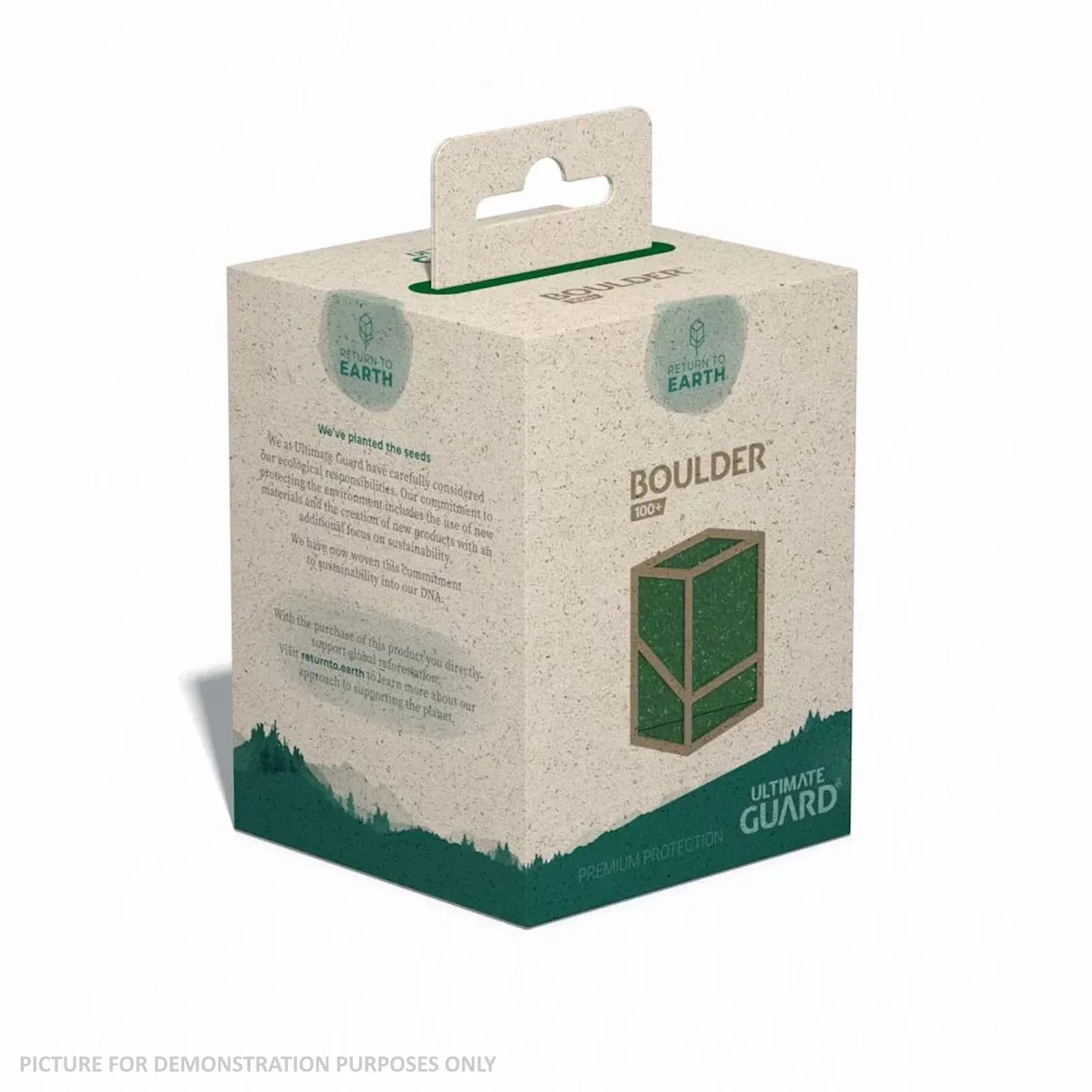 Ultimate Guard Return to Earth Boulder 100+ Deck Box - GREEN