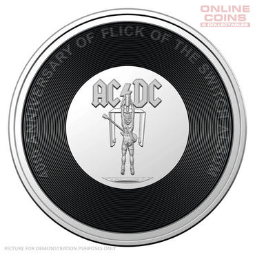 2023 RAM 20c Coloured Uncirculated Coin - AC/DC 45th Anniversary - FLICK THE SWITCH