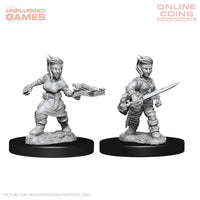 Pathfinder Deep Cuts Unpainted Miniatures - Female Halfling Rogue