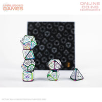 LPG Dice Set - Metal RPG Leadlight Dazzle Bright