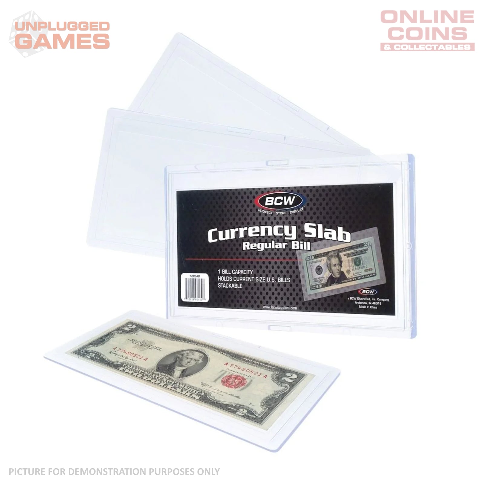 BCW Deluxe Currency Slab - Regular Bill