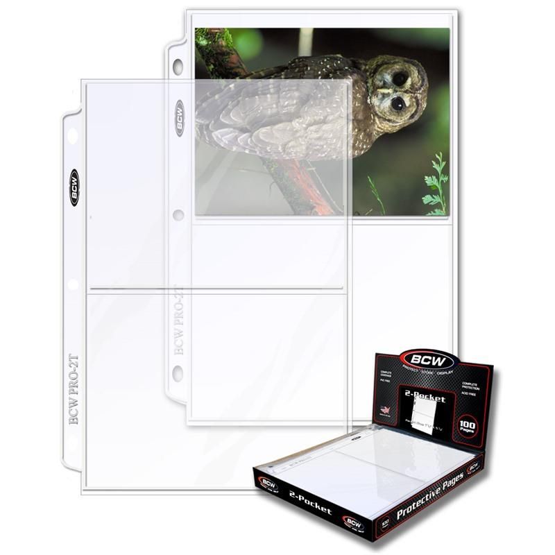 BCW 2 Pocket Pages - Tray of 100