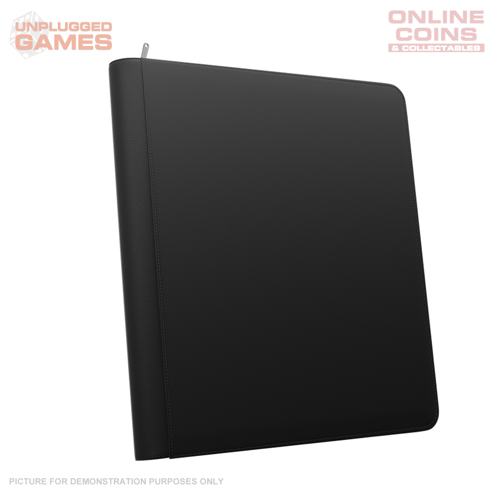 Palms Off Gaming Stealth 12 Pocket Zip Binder - BLACK