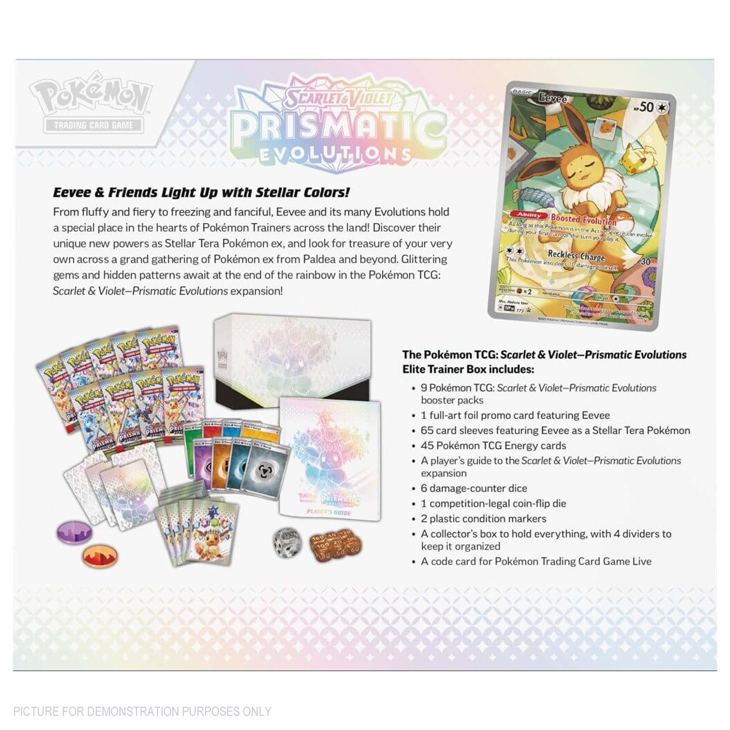 POKÉMON TCG Scarlet & Violet 8.5 Prismatic Evolutions Elite Trainer Box