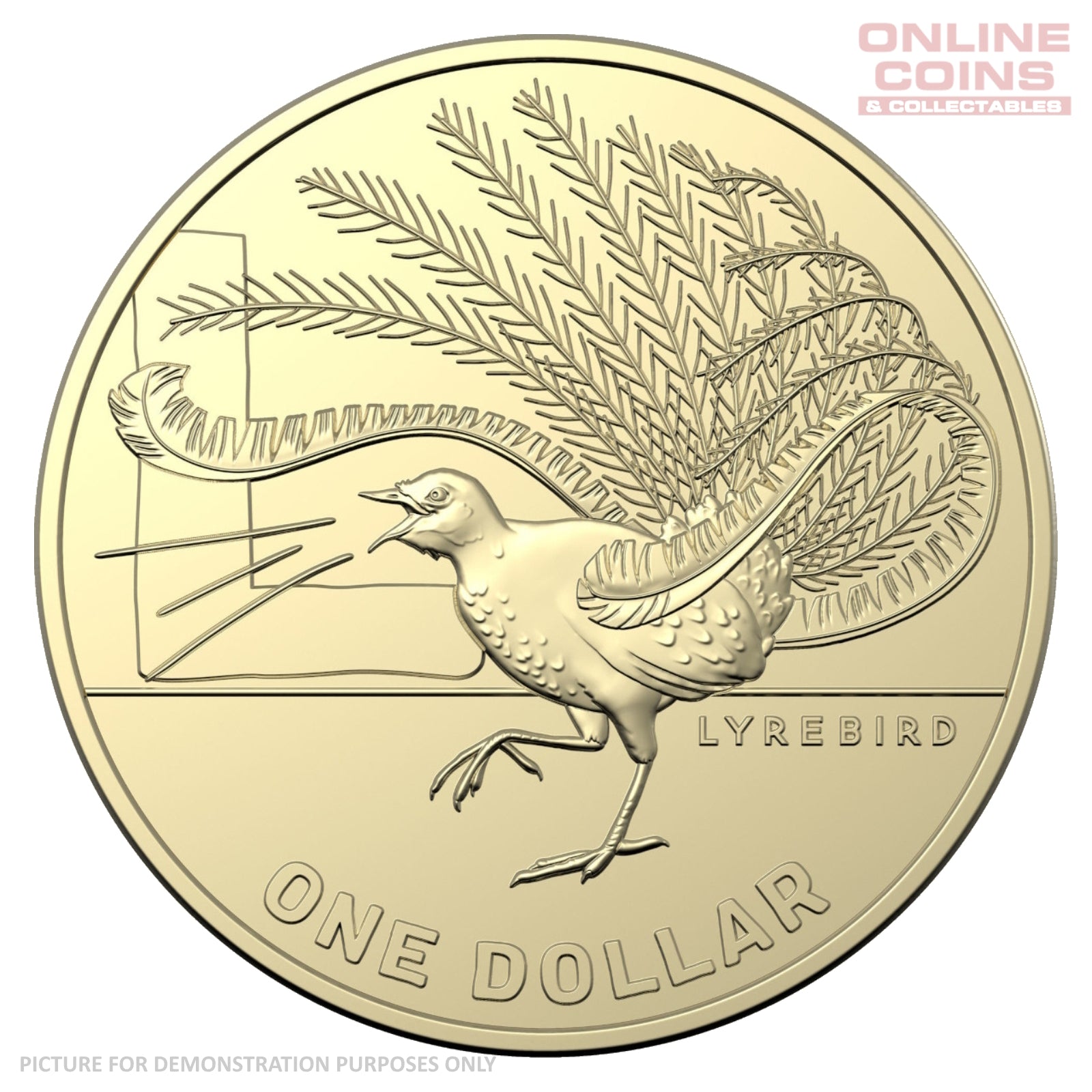 2021 Australian $1 Coin Hunt 2 L Lyrebird - Uncirculated Loose Coin From Security Bag