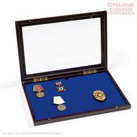 MILITARIA Vitrine with glass lid and display function