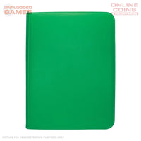 ULTRA PRO Binder - Vivid 9-Pocket Zippered Pro-Binder: Green