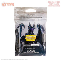 Dragon Shield 100 Perfect Fit Sleeves - Thick - Black