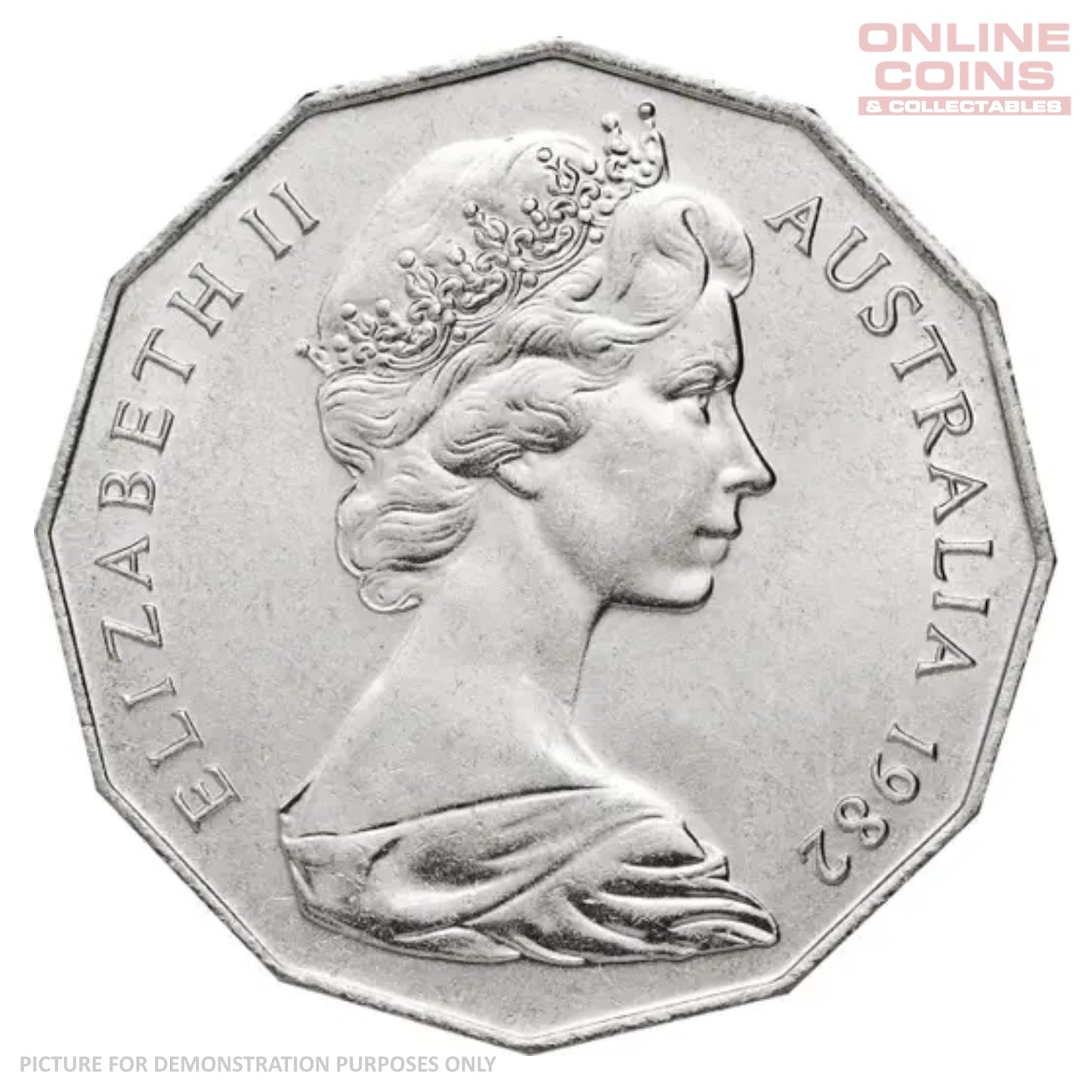 1982 Circulated 50c Loose Coin - Commonwealth Games