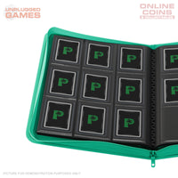 Palms Off Gaming Collector's Series Top Loader Zip Binder - 9 Pocket - TURQUOISE