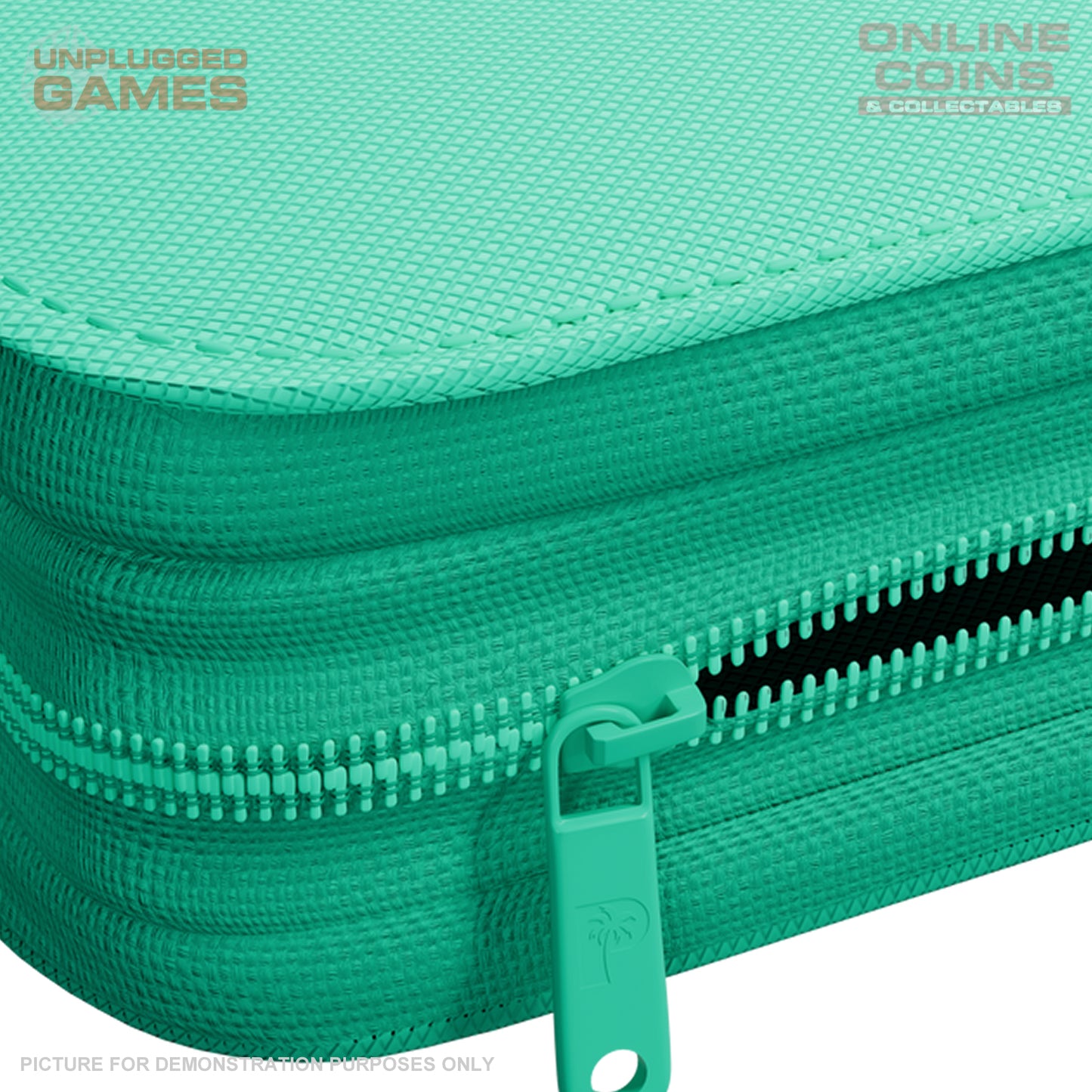 Palms Off Gaming Collector's Series Top Loader Zip Binder - 9 Pocket - TURQUOISE