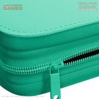 Palms Off Gaming Collector's Series Top Loader Zip Binder - 9 Pocket - TURQUOISE