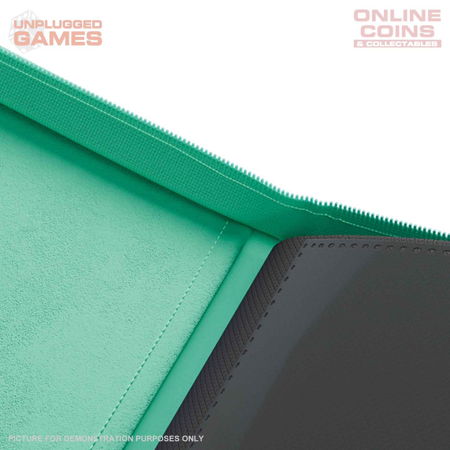 Palms Off Gaming Collector's Series Top Loader Zip Binder - 9 Pocket - TURQUOISE