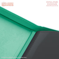 Palms Off Gaming Collector's Series Top Loader Zip Binder - 9 Pocket - TURQUOISE