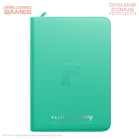 Palms Off Gaming Collector's Series Top Loader Zip Binder - 9 Pocket - TURQUOISE