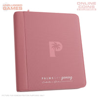 Palms Off Gaming Collector's Series Top Loader Zip Binder - 4 Pocket - PINK