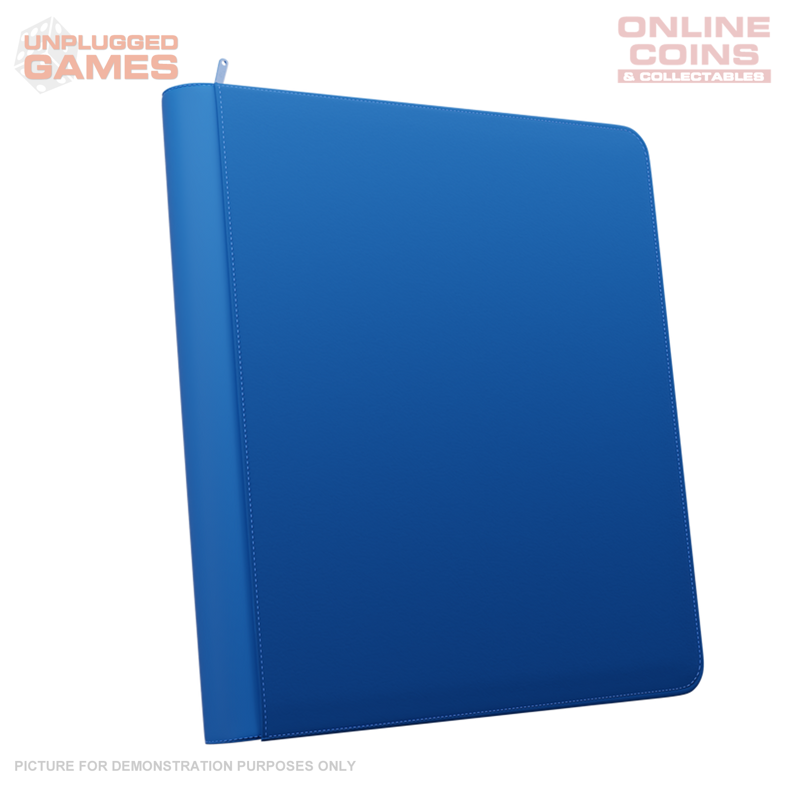 Palms Off Gaming Stealth 12 Pocket Zip Binder - BLUE