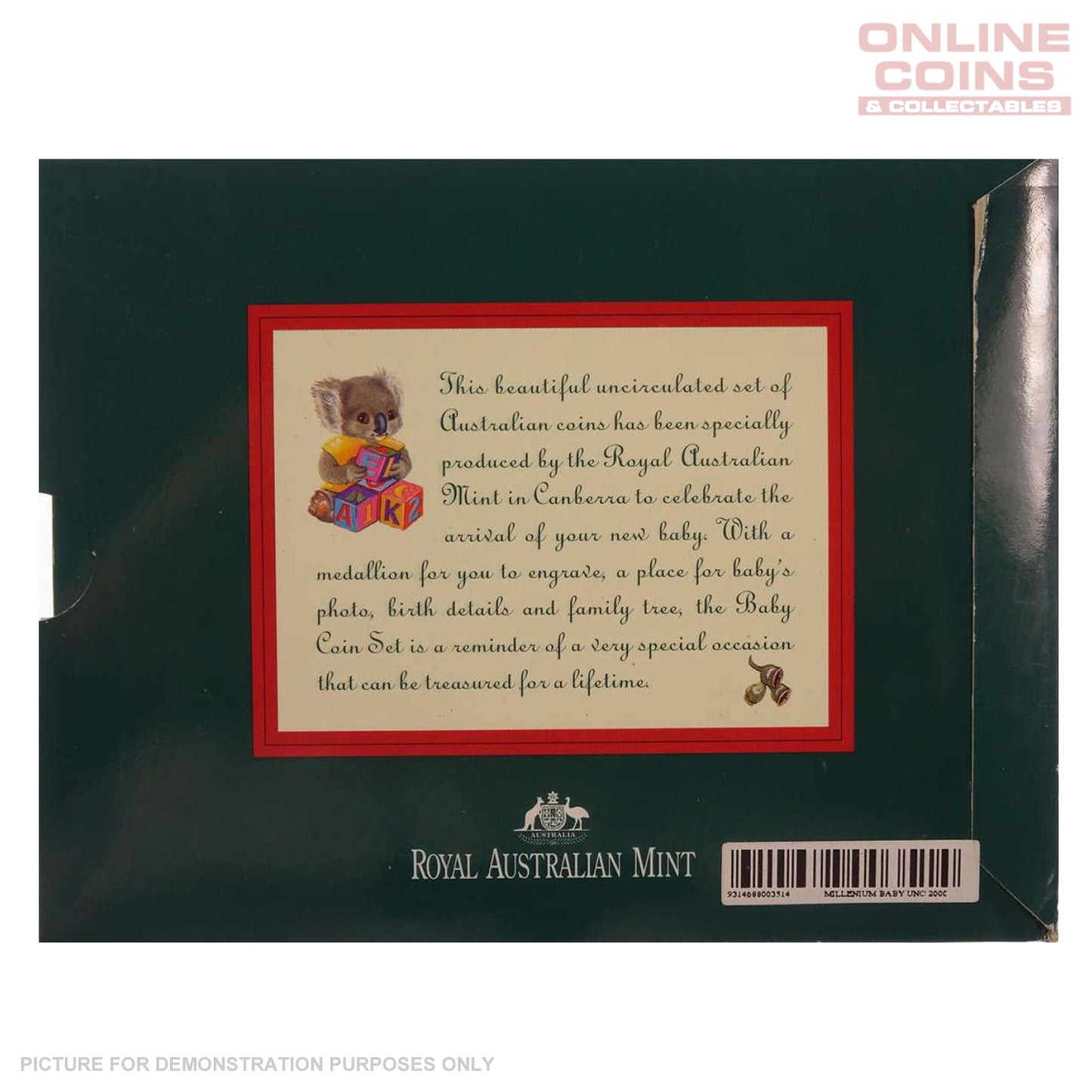 2000 Royal Australian Mint Uncirculated Baby Coin Set - Koala
