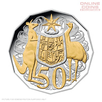 2012 Royal Australian Mint Six Coin PROOF Year Set - Includes Gold-Plated 50c