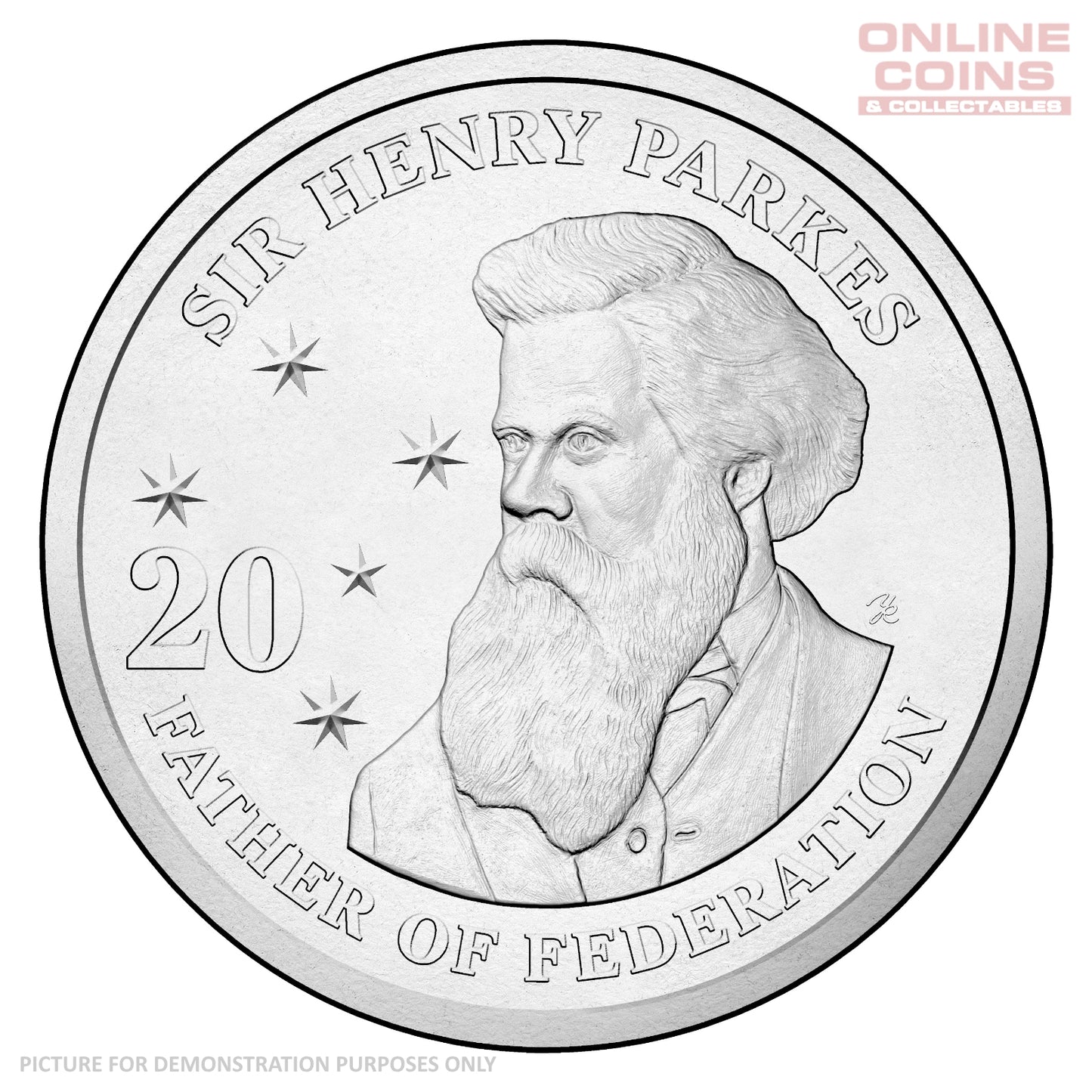2015 20c Uncirculated Carded Coin - 200th Anniversary of Sir Henry Parkes