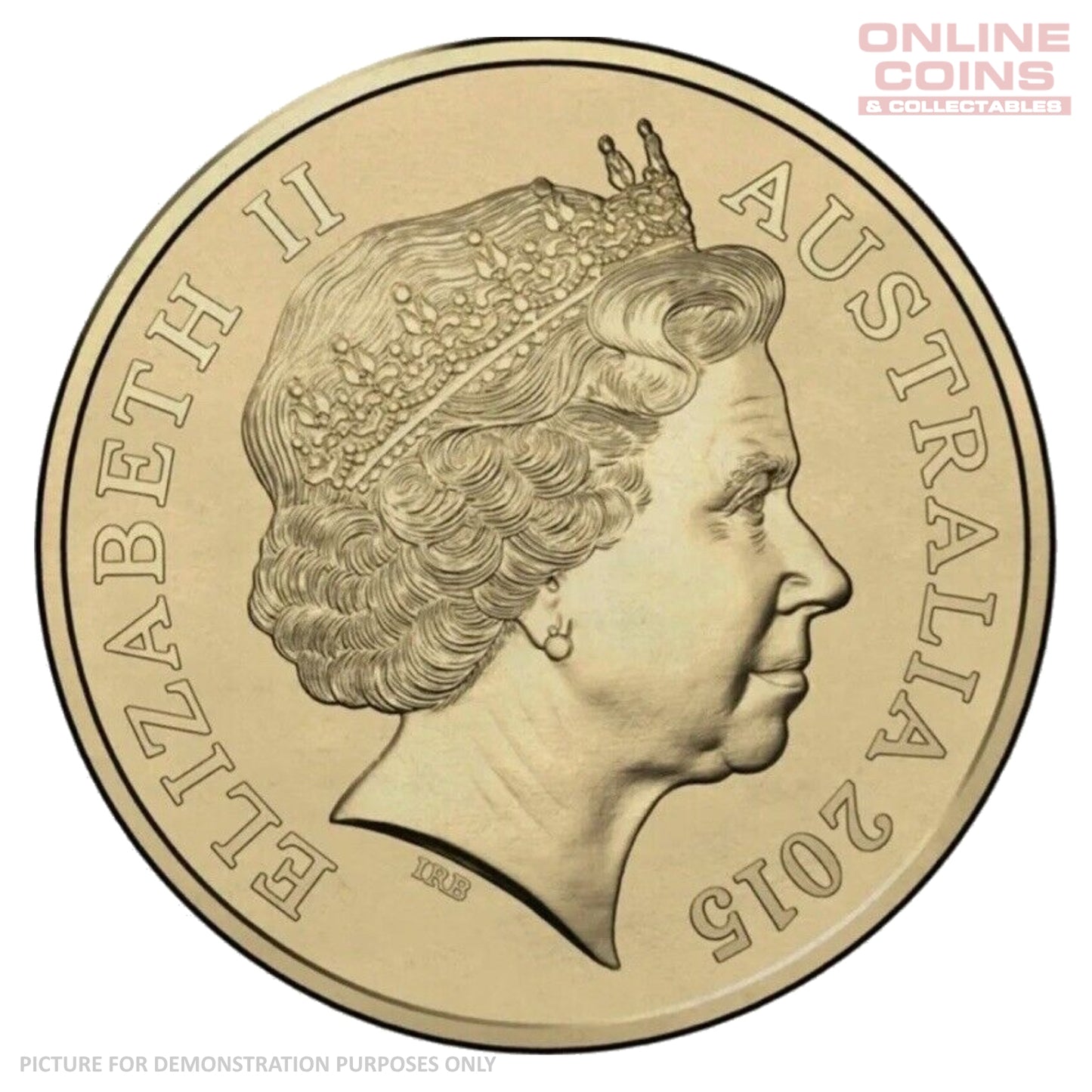 2015 Lest We Forget ANZAC Day $2 Coloured Circulating Loose Coin