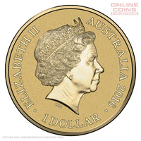 2016 $1 Coloured Alphabet Frosted Coin In Card - J for Jellyfish