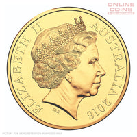2016 50c Gold Plated Uncirculated Carded Coin - 50th anniversary of Decimal Currency