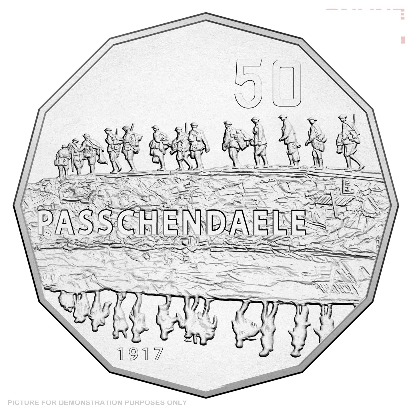 2017 50c Uncirculated Coin In Card - The Battle Of Passchendaele