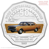 2017 Royal Australian Mint Ford Classics 50c Coin In Card - XR Falcon