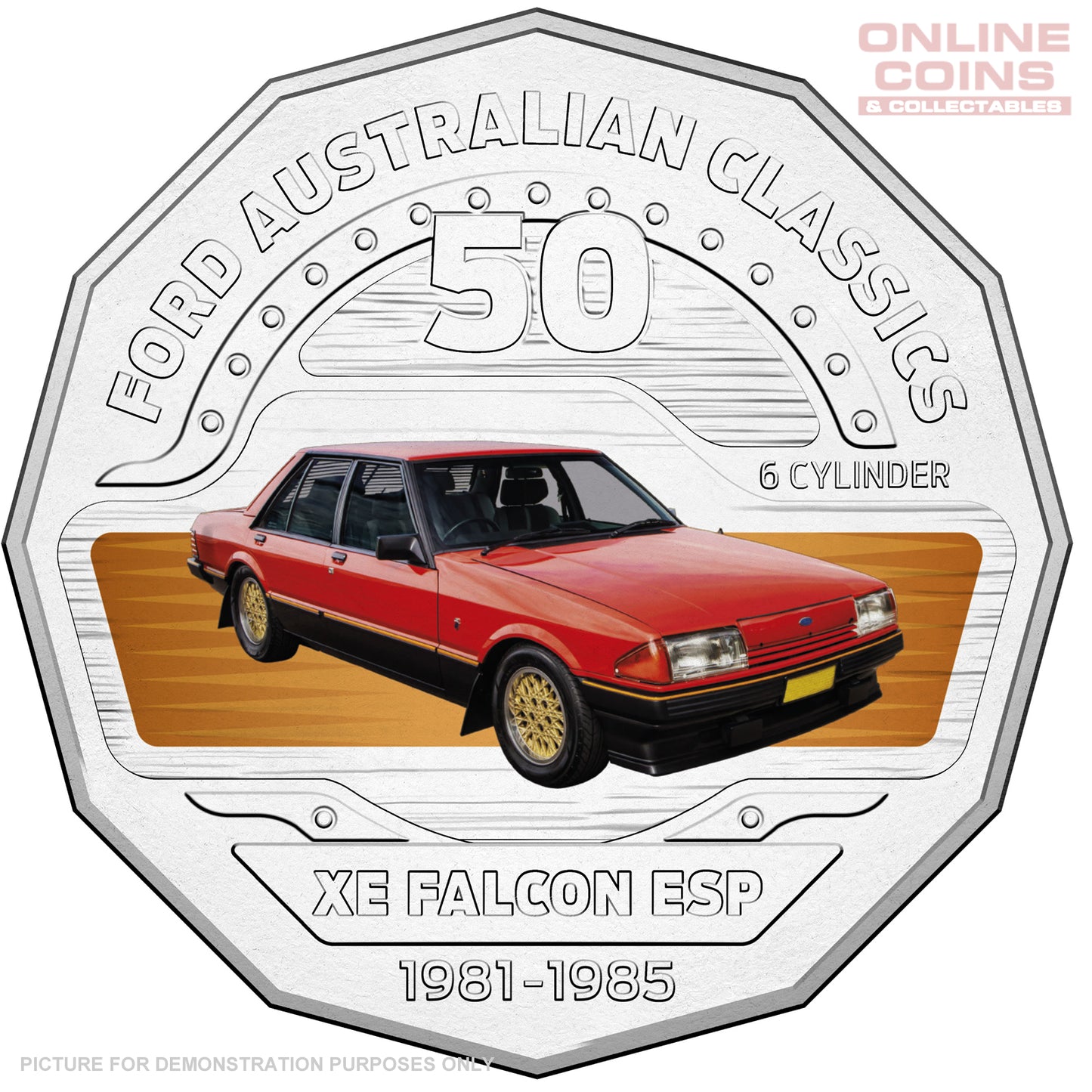 2017 Royal Australian Mint Ford Classics 50c Coin In Card - XE Falcon