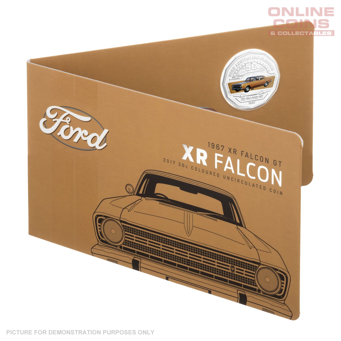 2017 Royal Australian Mint Ford Classics 50c Coin In Card - XR Falcon