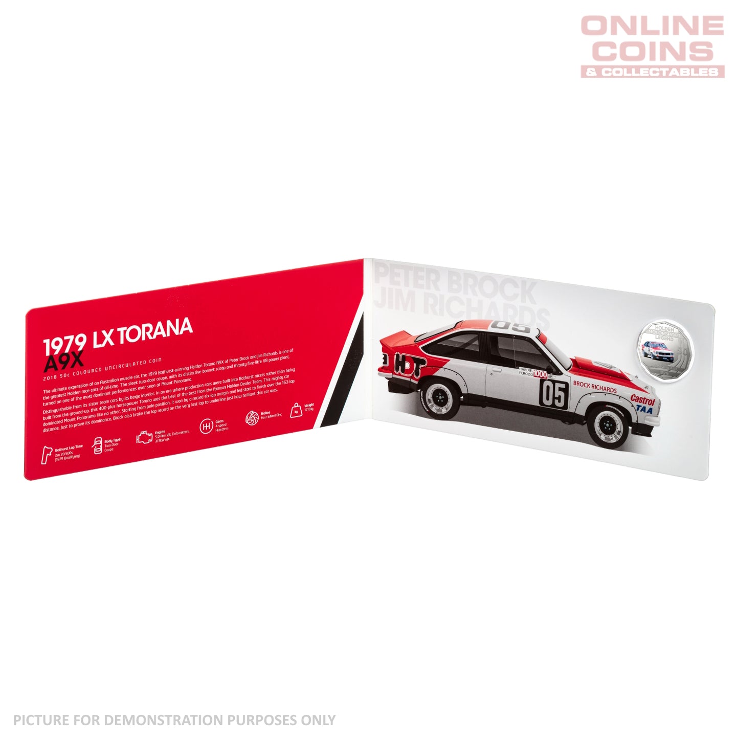 2018 Seven 50c Coin Collection - Holden Performance Tin