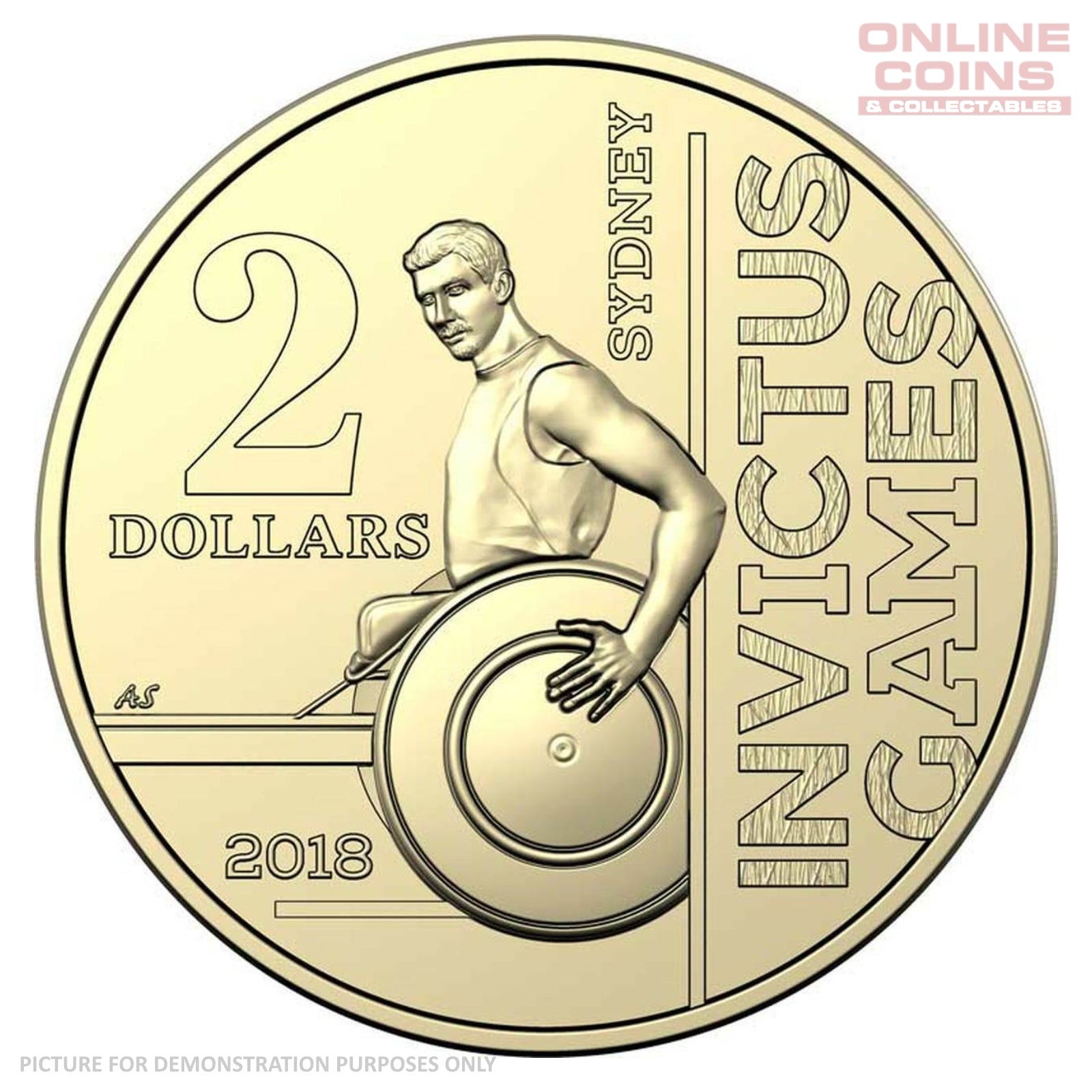 2018 $2 Circulating Loose Coin - Invictus Games