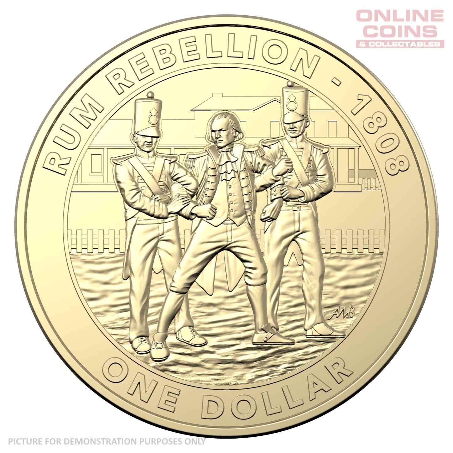 2019 $1 AlBr Uncirculated Carded Coin - Mutiny and Rebellion - The Rum Rebellion