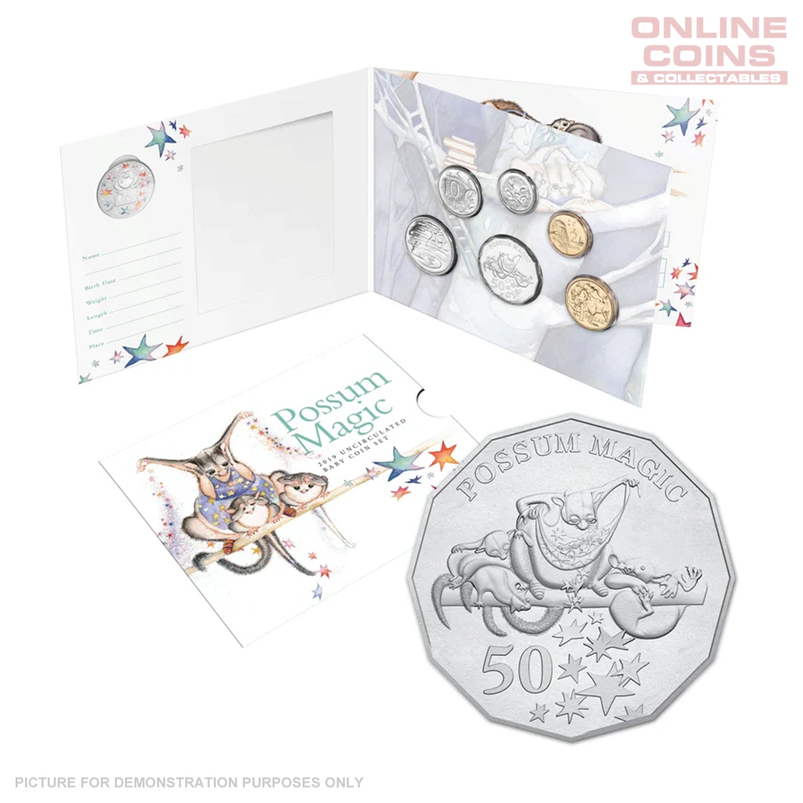 2019 Possum Magic Uncirculated Baby Coin Set