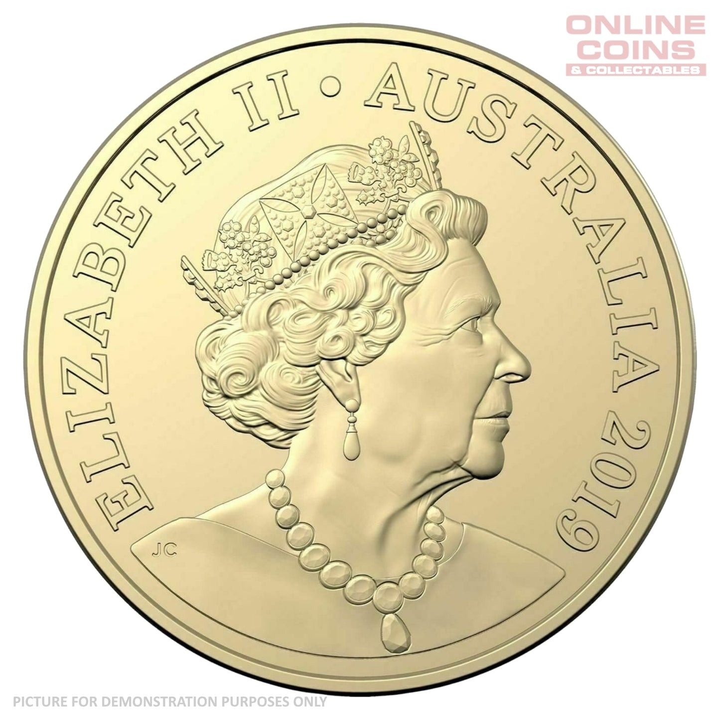 2019 Royal Australian Mint $2 Coloured Gus the Snail Circulated Loose Coin