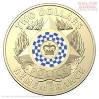 2019 RAM $2 Circulated Coloured Loose Coin - Police Remembrance