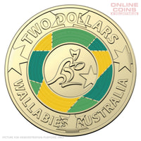 2019 RAM $2 Coloured Wallabies Circulating Loose Coin