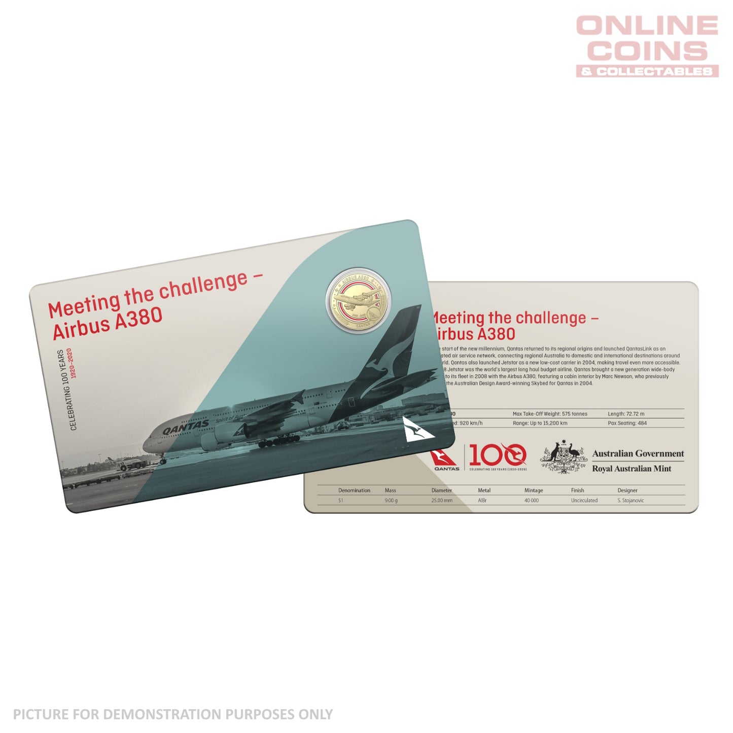 2020 $1 AlBr/Cu Eleven Uncirculated Coin Collection - Qantas Centenary